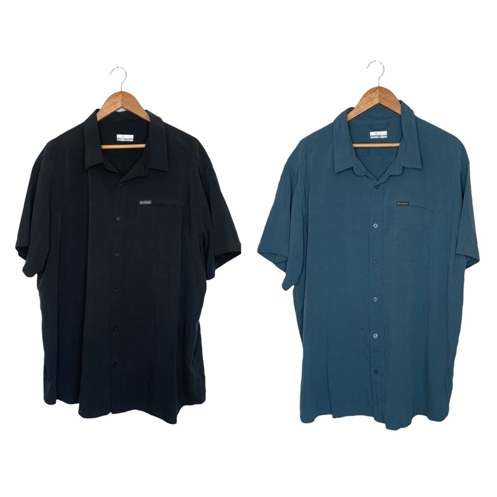 Columbia Button-up Short-sleeve Shirts Bundle XXL